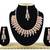 Orange designer function wear ad necklace set