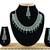 Green designer function wear ad necklace set