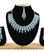 Turquoise designer function wear ad necklace set