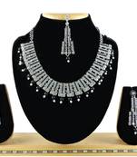 Black designer function wear ad necklace set