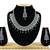 Black designer function wear ad necklace set