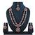 Red designer function wear ad necklace set