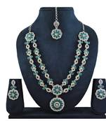 Turquoise designer function wear ad necklace set