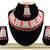 Red designer function wear ad necklace set