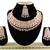 Orange designer function wear ad necklace set