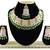 Maroon designer function wear ad necklace set