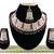 Maroon designer function wear ad necklace set