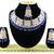 Blue designer function wear ad necklace set