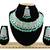 Green designer function wear ad necklace set