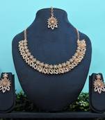Grey designer function wear ad necklace set