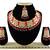 Red designer function wear ad necklace set
