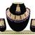 Purple designer function wear ad necklace set