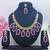 Purple designer function wear ad necklace set