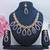 Blue designer function wear ad necklace set