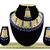 Blue designer function wear ad necklace set