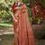 maroon silk blend woven work saree