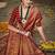 maroon silk blend woven work saree