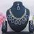 Blue designer function wear ad necklace set