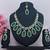 Green designer function wear ad necklace set