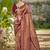 wine silk blend woven work saree