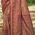wine silk blend woven work saree