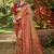 golden silk blend woven work saree
