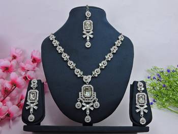 Multicolor designer function wear ad necklace set 1