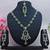 Green designer function wear ad necklace set