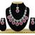 Red designer function wear ad necklace set