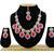 Red designer function wear ad necklace set