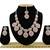 Pink designer function wear ad necklace set