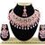 Pink designer function wear ad necklace set
