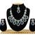 Blue designer function wear ad necklace set