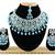 Turquoise designer function wear ad necklace set