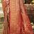 mustard silk blend woven work saree