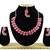 Red designer function wear ad necklace set