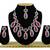 Red designer function wear ad necklace set