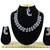 Blue designer function wear ad necklace set