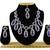 Purple designer function wear ad necklace set