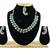 Green designer function wear ad necklace set