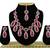 Red designer function wear ad necklace set