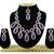 Purple designer function wear ad necklace set