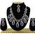 Blue designer function wear ad necklace set