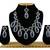 Blue designer function wear ad necklace set