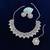 Orange designer function wear ad necklace set