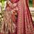 purple silk blend woven work saree