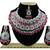Red designer function wear ad necklace set