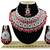 Red designer function wear ad necklace set