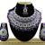 Purple designer function wear ad necklace set