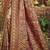 wine silk blend woven work saree